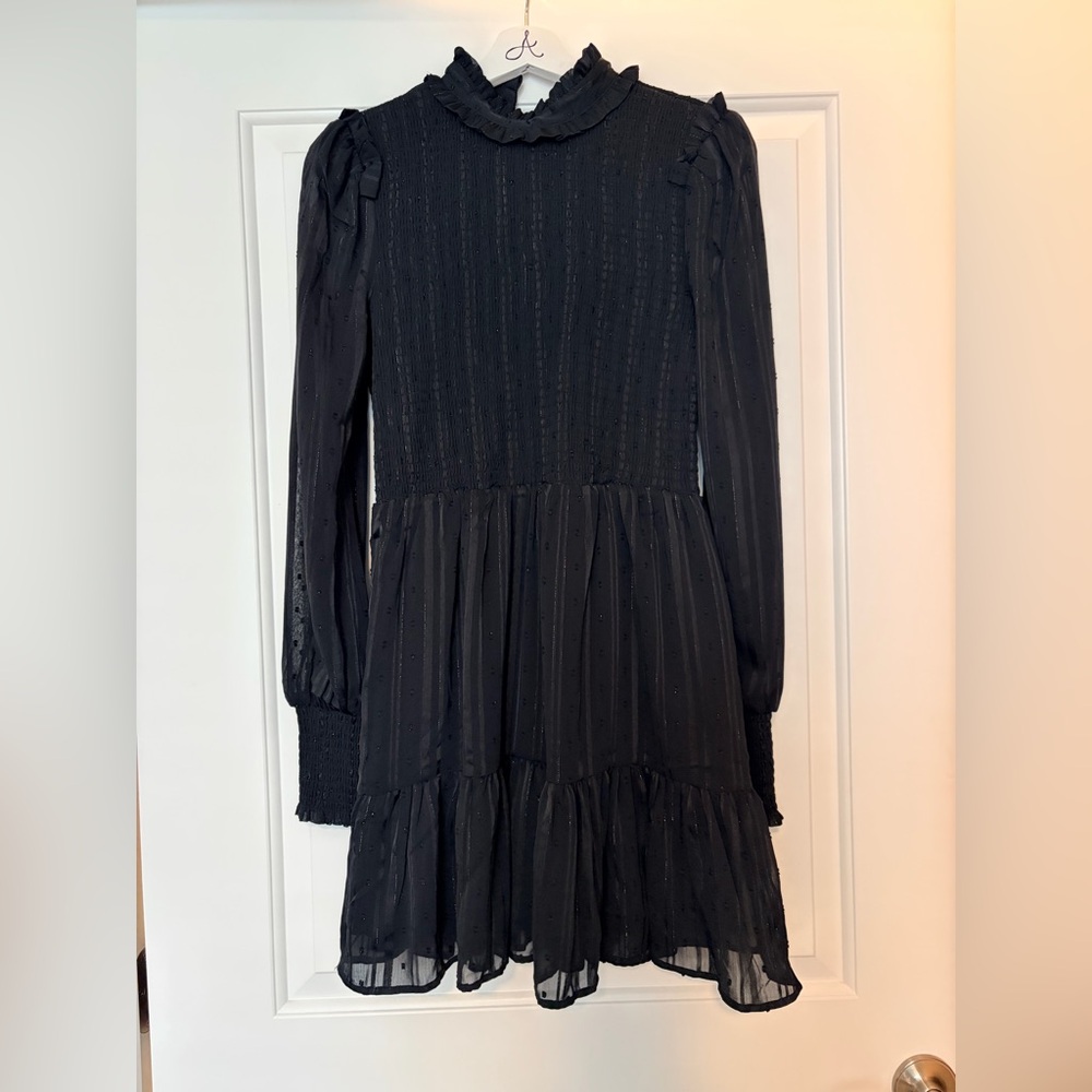 Lulu's Black Long Sleeve Dress